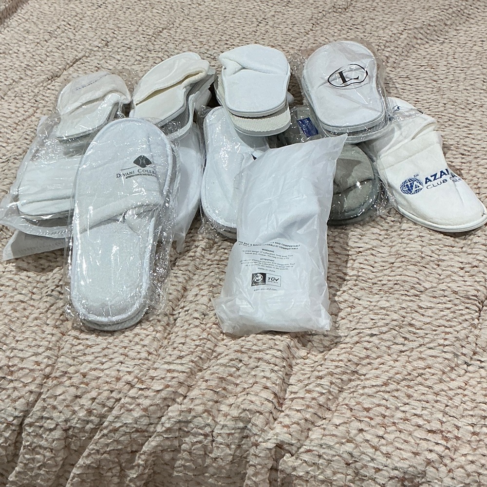 White Hotel Slippers Collection